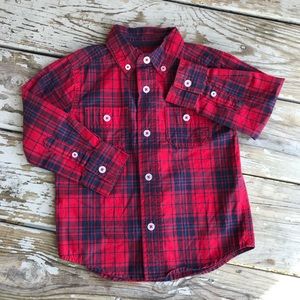 Carter’s Plaid Long Sleeve Button Up